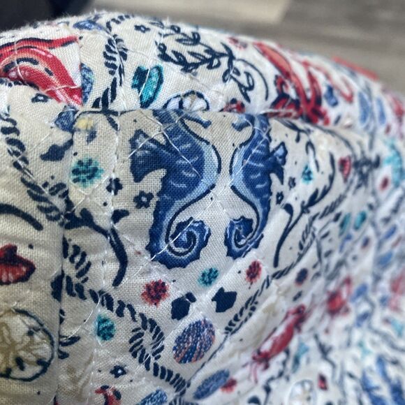 Vera Bradley Quilted Iconic Campus Backpack SEA LIFE Large - Picture 15 of 16